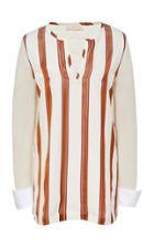 Tory Burch Striped Woven-front Tunic