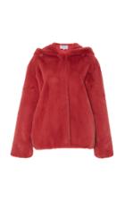 Luisa Beccaria Hooded Faux Fur Jacket