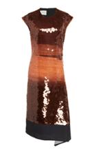 Cdric Charlier Sequined Asymmetrical Dress