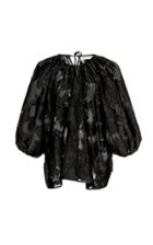 Cecilie Bahnsen Astrid Floral-embroidered Silk-blend Blouse