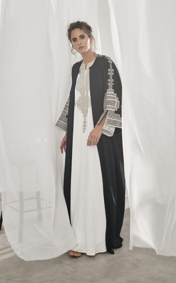 Bthaina Embroidered Metallic Jacket