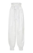 White Story Anouk Silk-satin Tapered Pants