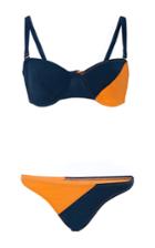 Flagpole Color Block Underwire Bikini Set