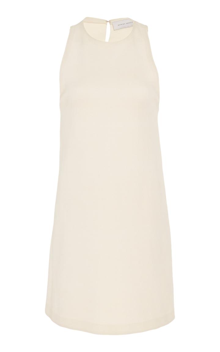 Marina Moscone Silk-blend Crepe Top