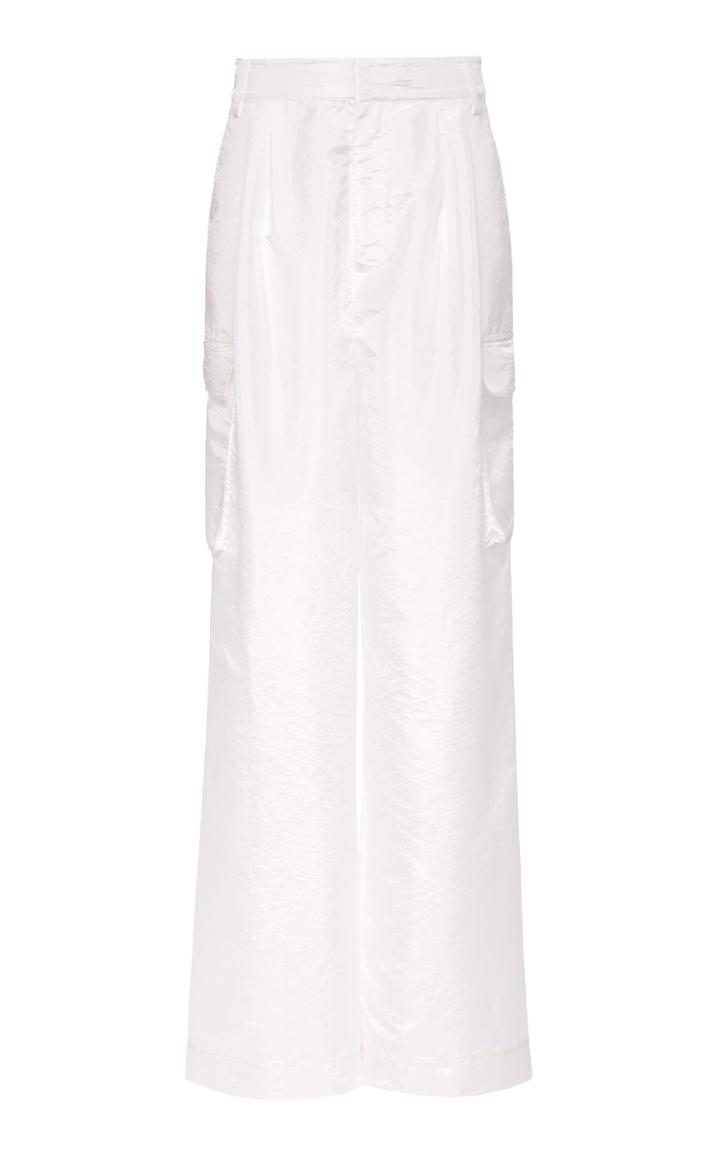 Moda Operandi Tibi Crispy Nylon Pleated Cargo Pant Size: 0