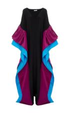 Elizabeth Kennedy V-neck Caftan With Pleats