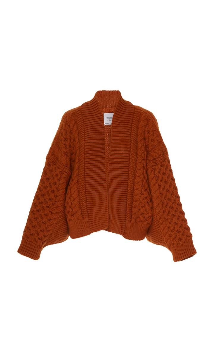 I Love Mr. Mittens Honey Wool Cardigan