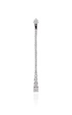 The Last Line 14k White Gold And Diamond Earring