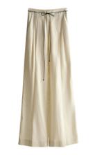 Moda Operandi Gia Studios Mid-waisted Linen-blend Straight-leg Pants