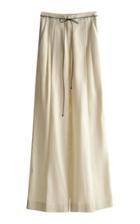 Moda Operandi Gia Studios Mid-waisted Linen-blend Straight-leg Pants