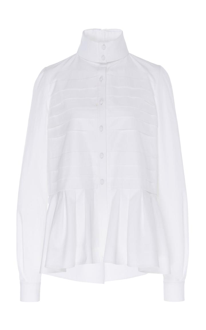Dice Kayek Cotton High Neck Blouse