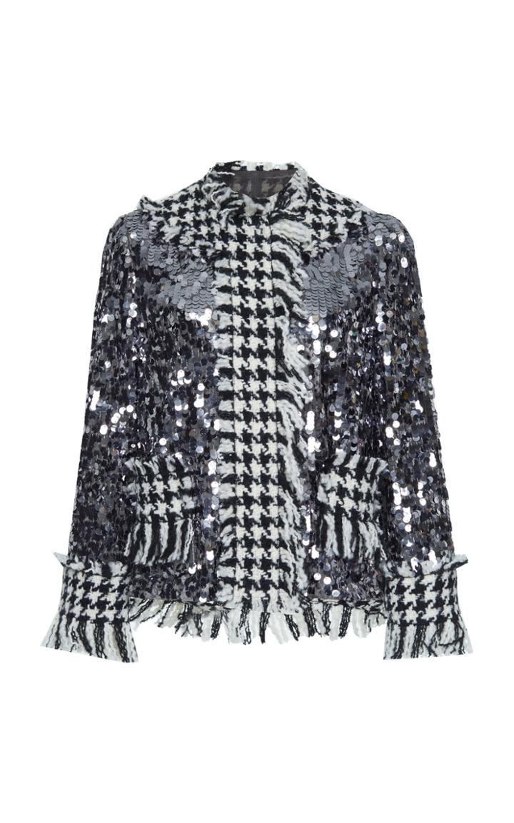 Dolce & Gabbana Sequin Hounds Tooth Jacket