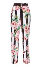 Dolce & Gabbana Floral Straight Leg Pants