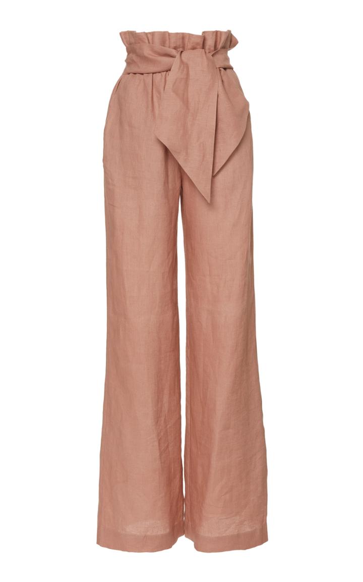 Johanna Ortiz Ancient Moon Wide-leg Linen Pants