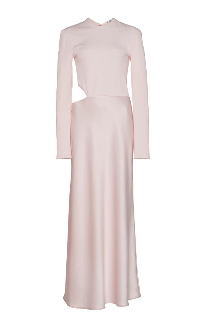 Christopher Esber Harlow Twist Back Bias Satin Dress