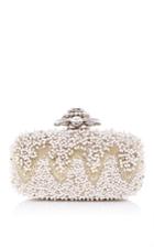Oscar De La Renta Goa Cabochan Clutch In Ivory