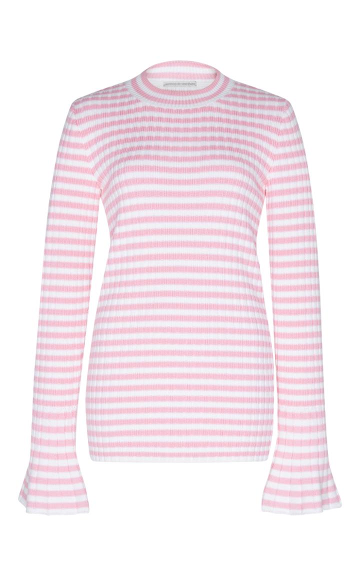 Marco De Vincenzo Striped Knit Rib Jumper