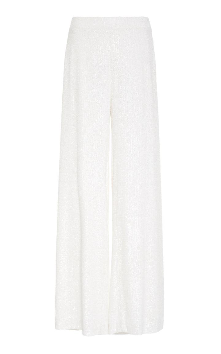 Moda Operandi Semsem Sequined Silk Wide-leg Pants Size: 0