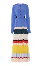 Moda Operandi Altuzarra Lobelia Striped Crepe De Chine Maxi Dress Size: 34