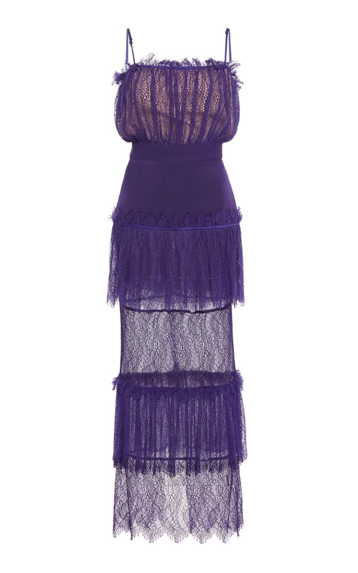 Moda Operandi Christopher Esber Ruched Tiered Lana Dress Size: 8