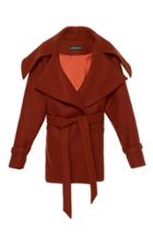 Christian Siriano Belted Wool Coat