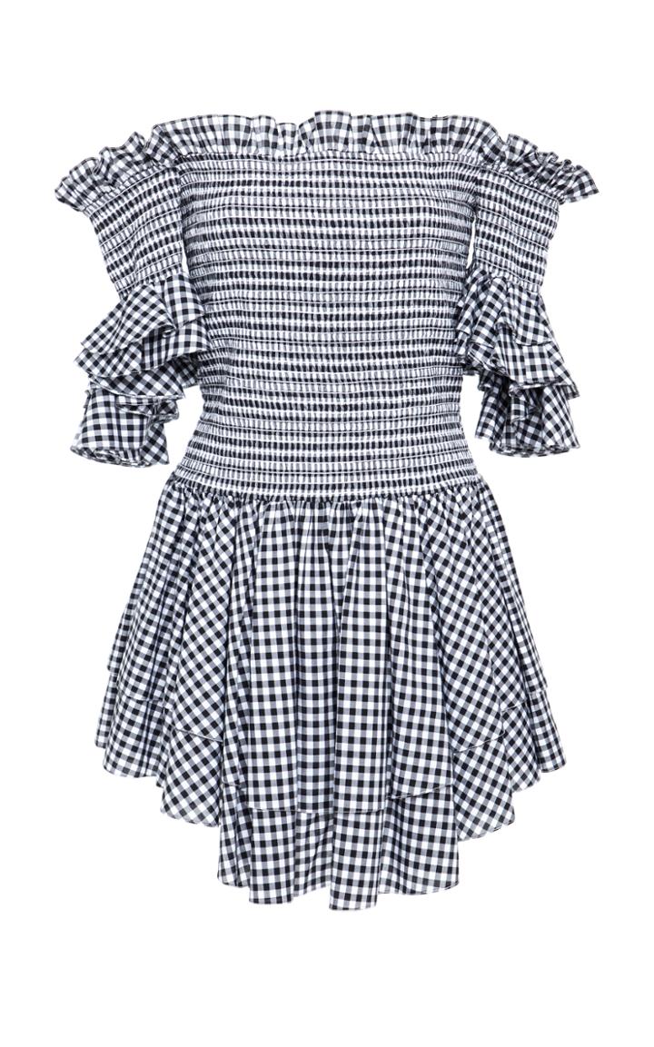 Caroline Constas Kendall Gingham Dress