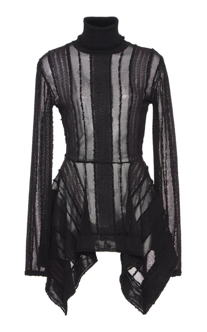 Roberto Cavalli Mesh Knit Turtleneck
