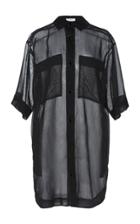 Moda Operandi Eron Tammy Linen-blend Sheer Shirt Dress Size: 32