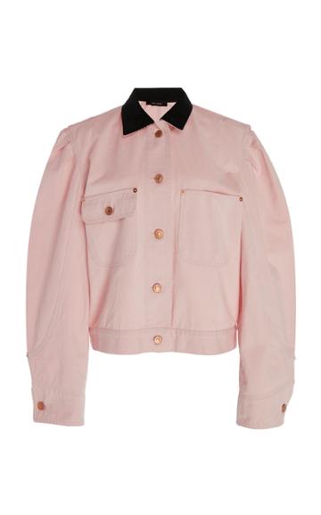 Isabel Marant Iolana Contrast Collar Denim Jacket