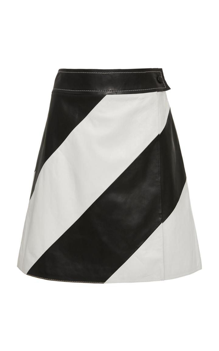 Stand Studio Andrea Lamb Leather Skirt