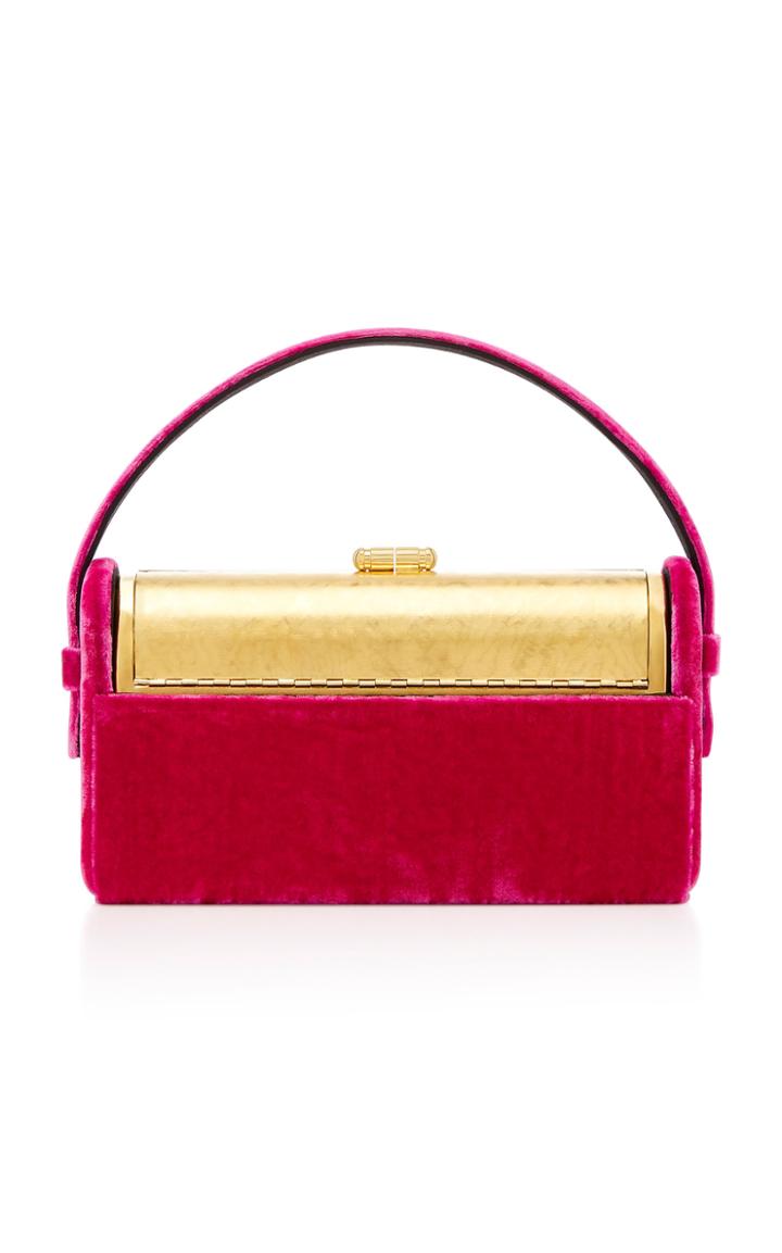 Bienen Davis M'o Exclusive Rgine Rose Velvet Top Handle