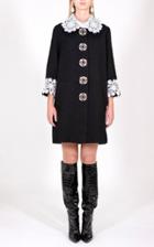 Moda Operandi Andrew Gn Floral Embroidered Embellished Cotton-blend Jacket