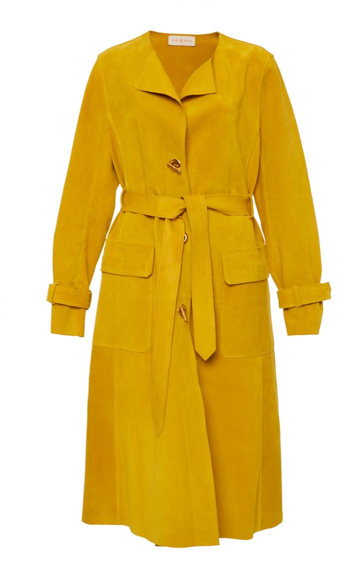 Tory Burch Brooklyn Suede Coat