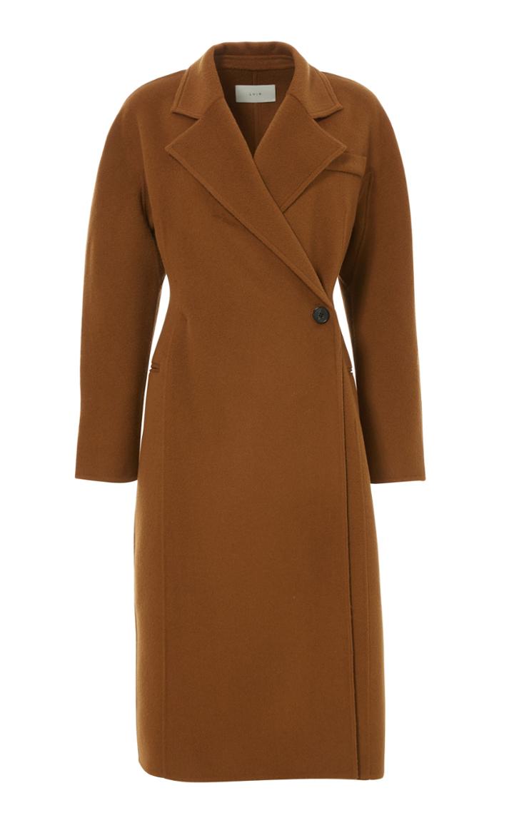 Moda Operandi Lvir Asymmetric Wool Coat
