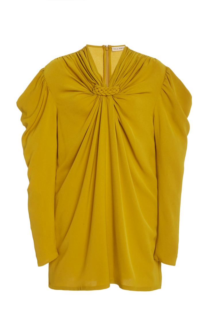 Moda Operandi Ulla Johnson Ynez Ruched Crepe De Chine Dress