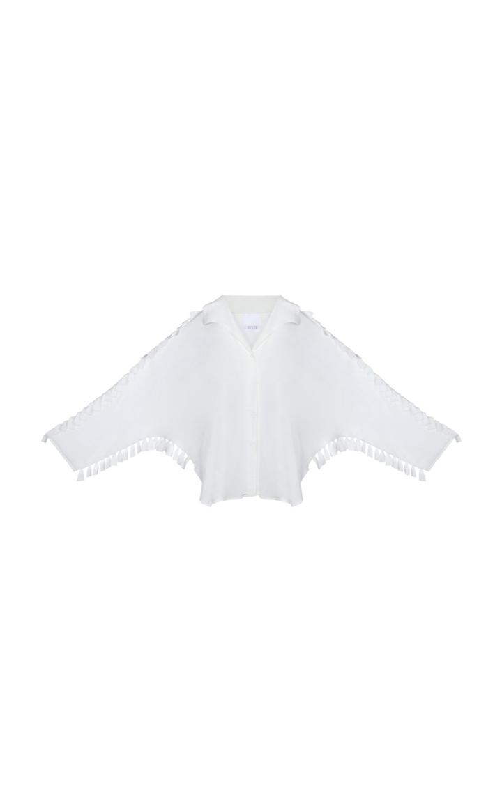 Moda Operandi Bevza Silk Apash Blouse Size: Xs