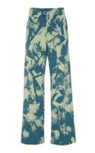 Off-white C/o Virgil Abloh Printed Knit Drawstring Wide-leg Pant