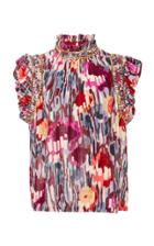 Ulla Johnson Jive Ruffle-trimmed Velvet Top
