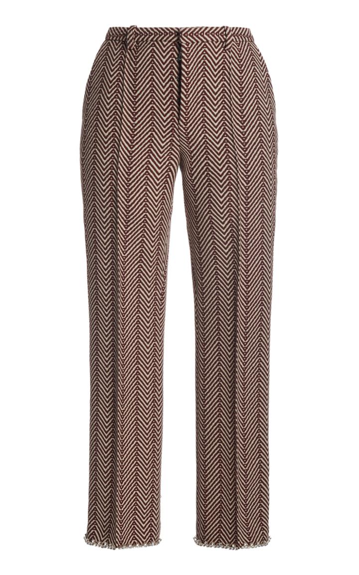 Moda Operandi Area Pinstriped Logo Pants
