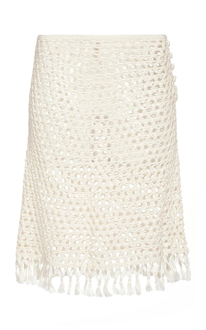 Marysia Crochet-knit Mini Skirt