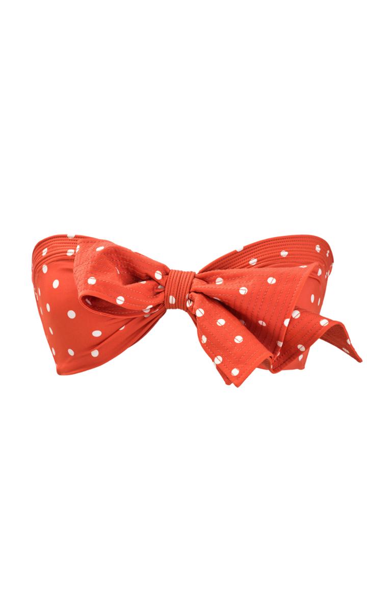 Moda Operandi Johanna Ortiz Fresh Light Polka-dot Bandeau Bikini Top