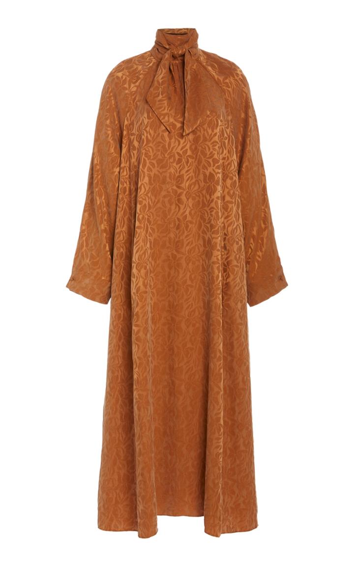 Moda Operandi Mara Hoffman Emelda Pussy-bow Jacquard Dress