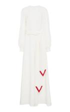 Valentino Belted Silk Jumpsuit
