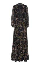 Giambattista Valli Floral Printed Silk Chiffon Gown