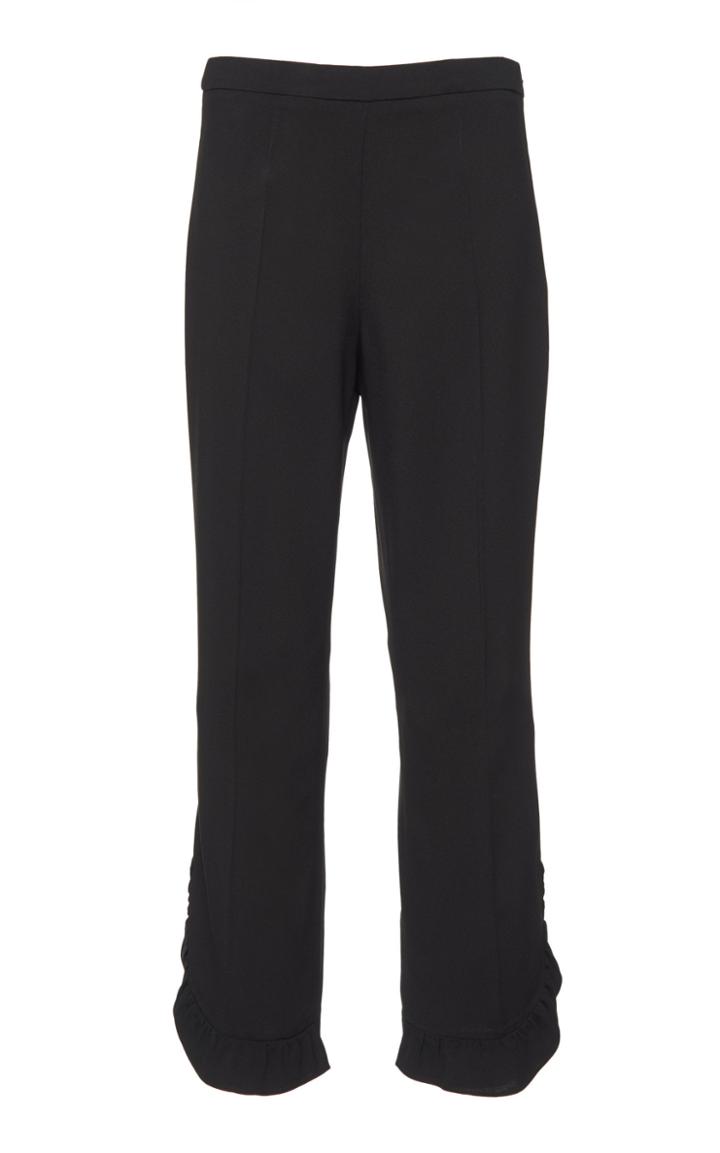 Prada Draped Crepe Straight-leg Pants
