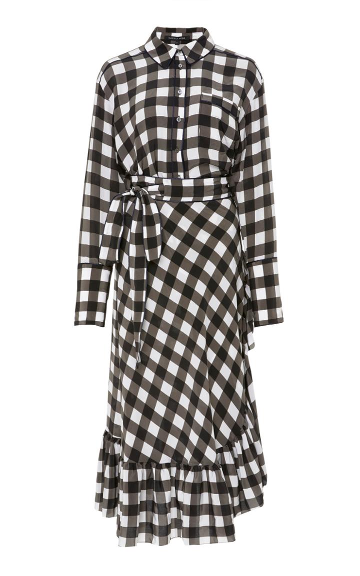 Marissa Webb Scarlet Silk Print Dress