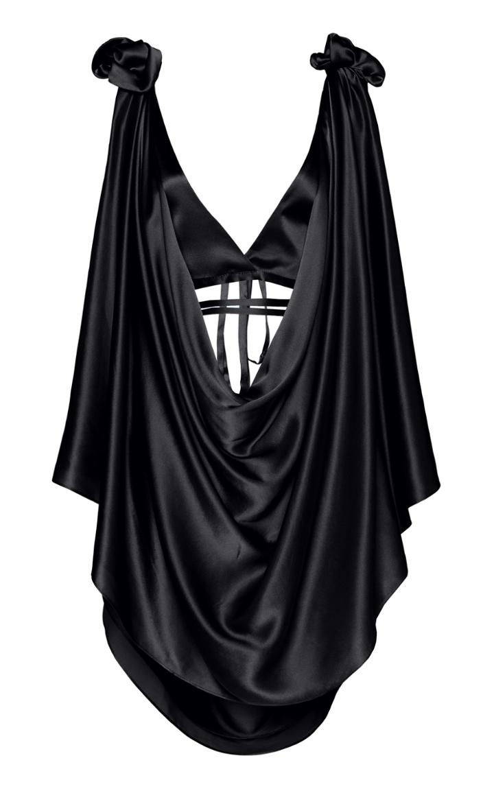 Moda Operandi Michael Lo Sordo Rose Draped Silk-satin Blouse