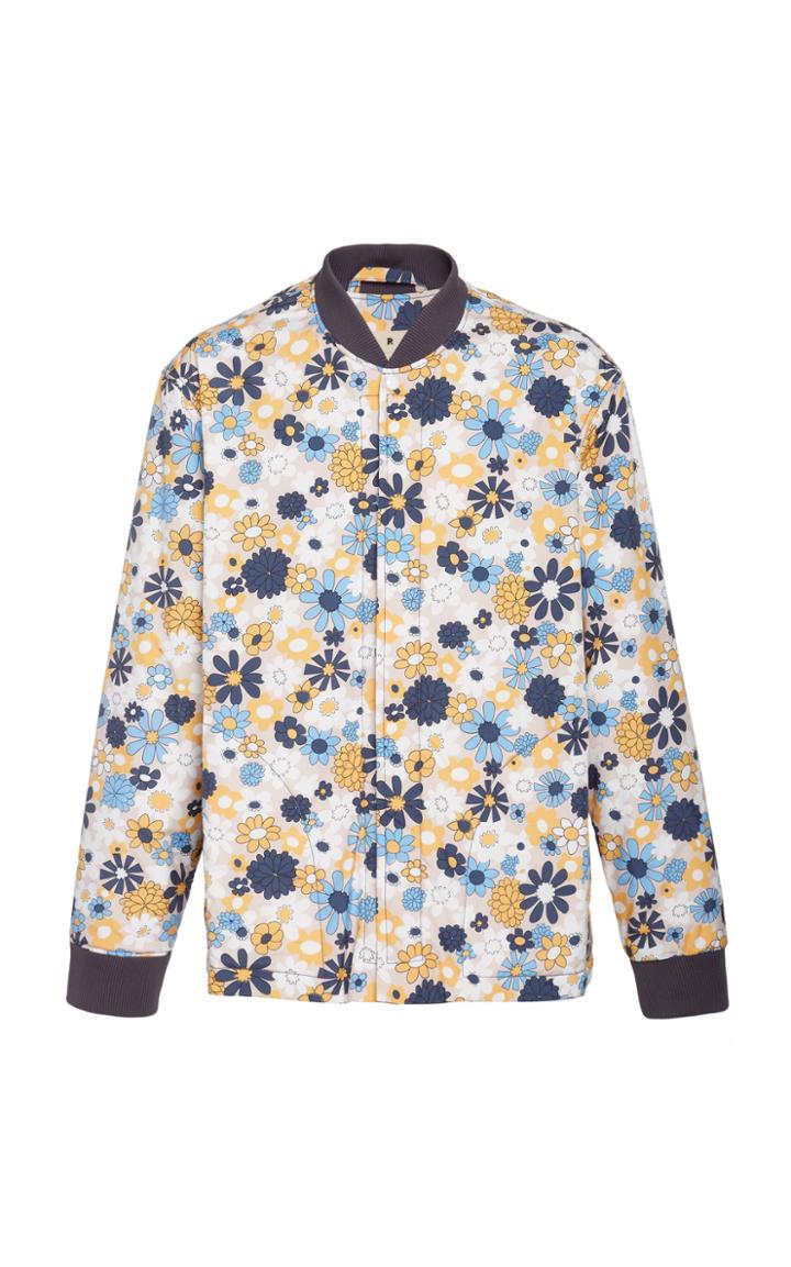 Marni Floral-print Shell Bomber