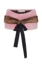 Marni Striped Mink Stole