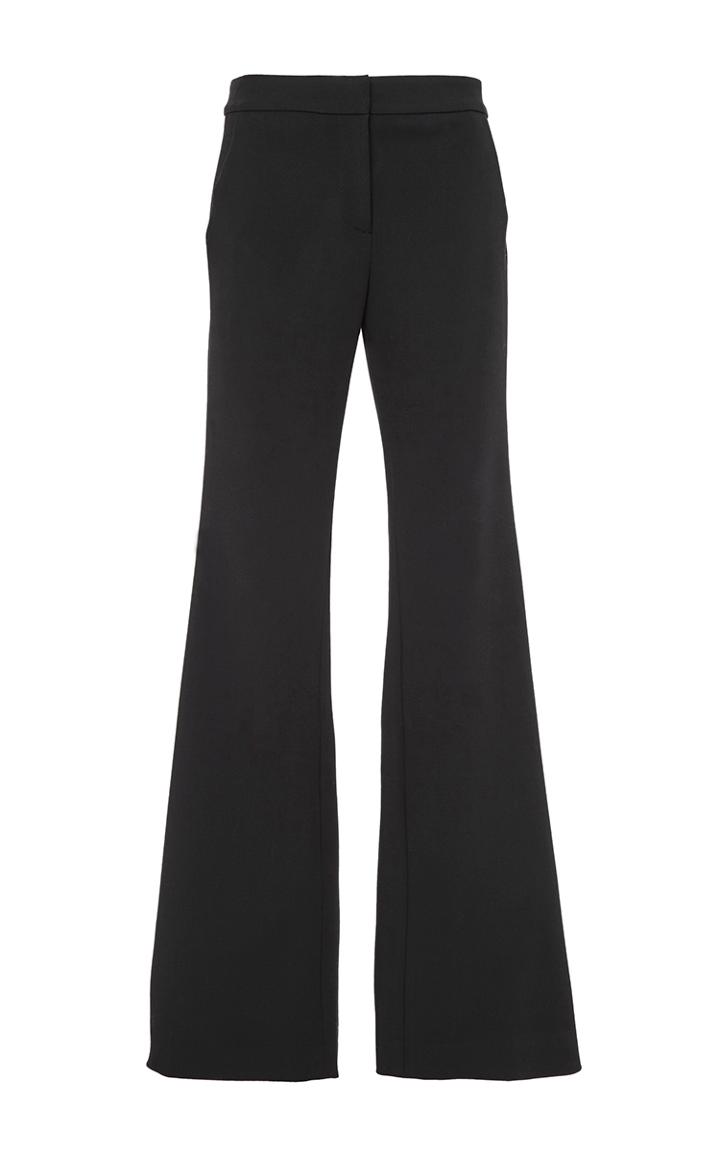 Tibi Black Anson Stretch Bootcut Pant